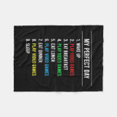 Gamer Perfect Day Fleece Deken (Voorkant (Horizontaal))