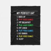 Gamer Perfect Day Fleece Deken (Voorkant)