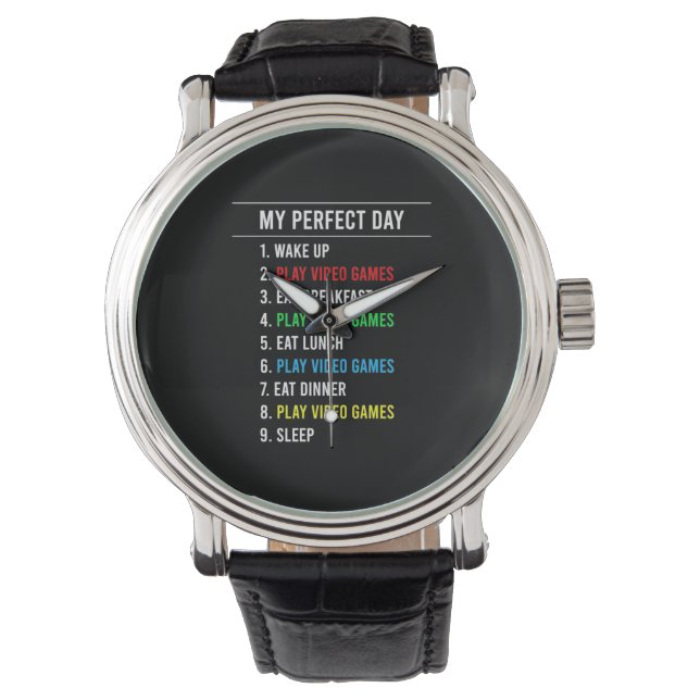 Gamer Perfect Day Horloge (Voorkant)