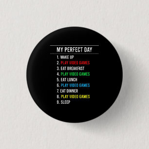 Gamer Perfect Day Ronde Button 3,2 Cm