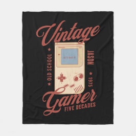 gamer personaliseert 50ste verjaardagscadeau fleece deken