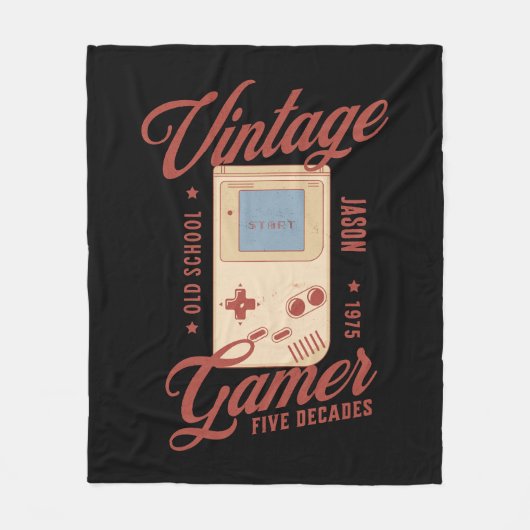  gamer personaliseert 50ste verjaardagscadeau fleece deken (Voorkant)