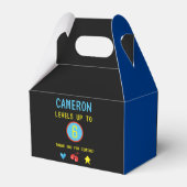 Gamer Pixel Arcade-niveau tot verjaardag Favor Box Bedankdoosjes (Achterkant)