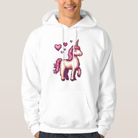 Gamer Pixel Eenhoorn (1) Hoodie (Voorkant)