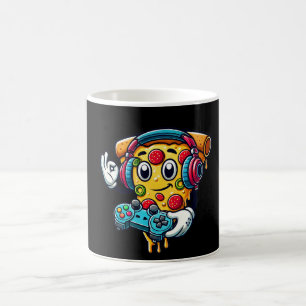 Gamer Pizza Video Gaming Eten Koffie Mok