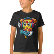 Gamer Pizza Video Gaming Eten T-shirt