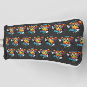 Gamer Pizza Video Gaming Food Golf Head Hoesje Golfheadcover (Voorkant)