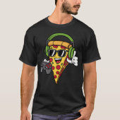 Gamer Pizza Video Gaming Funny Video Gamer Pizza L T-shirt (Voorkant)