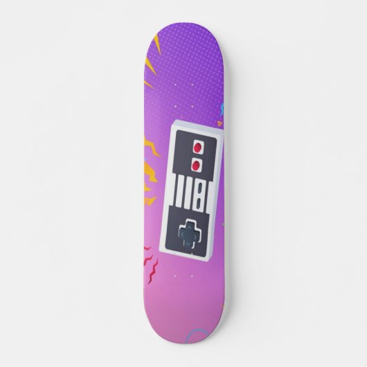 Gamer Player Boom Persoonlijk Skateboard (Voorkant)