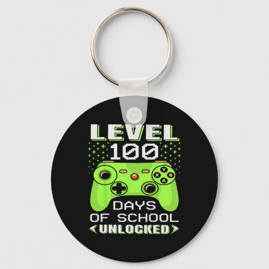 Gamer plotseling 100h dag leraar 100 dagen van de sleutelhanger (Voorkant)