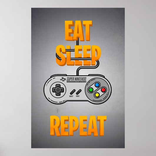 Gamer Poster Video Gamer Videogame Fan Art Video (Voorkant)