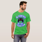 Gamer Presenteert Creatieve Gaming Zinsnede Video T-shirt (Voorkant volledig)