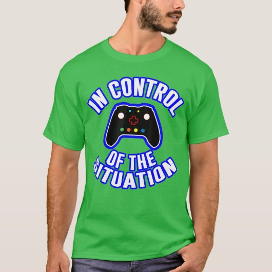 Gamer Presenteert Creatieve Gaming Zinsnede Video T-shirt (Voorkant)