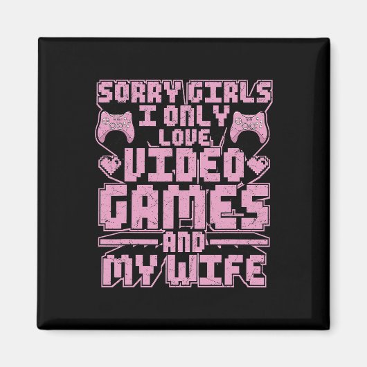 Gamer Priorities – Video Games And Wife  Magneet (Voorkant)