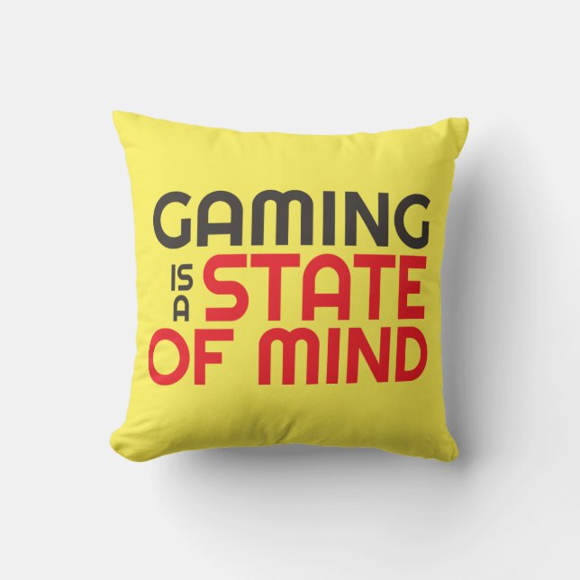 Gamer Quote Pillow voor videogames Gek Gaming Pro Kussen (Voorkant)