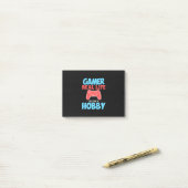 Gamer Real Life is maar een hobby Post-it® Notes (Op bureau)