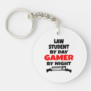 Gamer rechtenstudent sleutelhanger