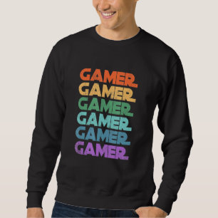 Gamer  Retro 70s Style Video Game Gamin Trui