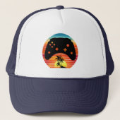 GAMER RETRO GAMING SUNSET TRUCKER PET (Voorkant)