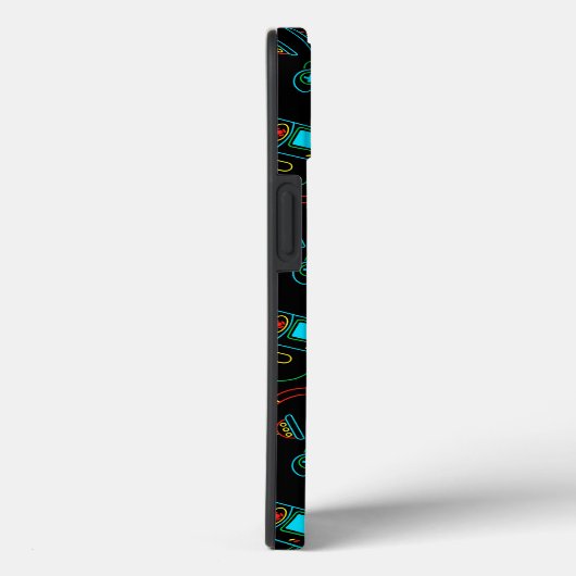 Gamer Retro Neon Patroon Case-Mate iPhone Case (Achterkant / Rechts)