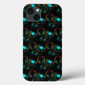 Gamer Retro Neon Patroon Case-Mate iPhone Case (Achterkant)