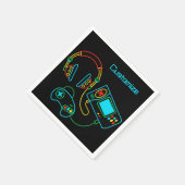 Gamer Retro Neon Servet (Hoek)