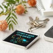 Gamer Retro Neon Sleutelhanger (Zijkant)