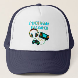Gamer Retro Neon Trucker Pet