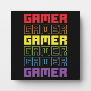 Gamer Retro Old School - Grappig videogamer, gamin Fotoplaat