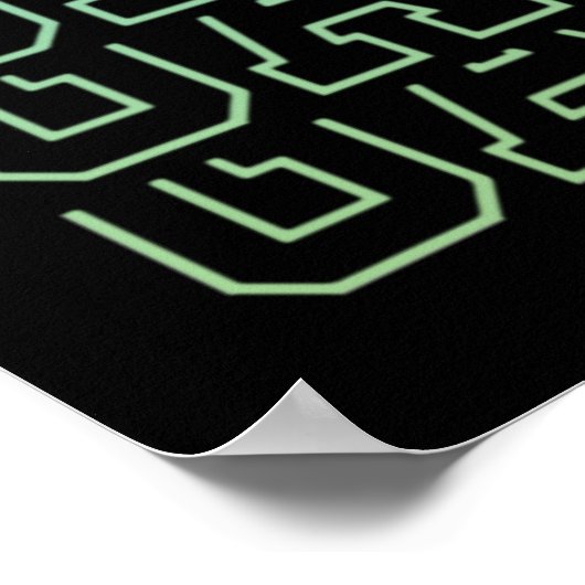 Gamer Retro Old School - Grappig videogamer, gamin Poster (Hoek)