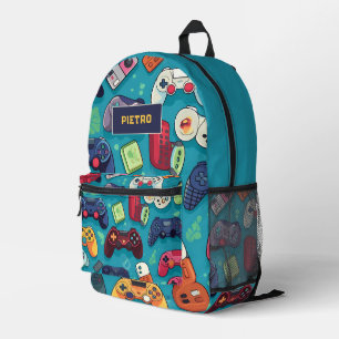 Gamer Retro  Videogame Aangepaste Naam Bedrukte Rugzak