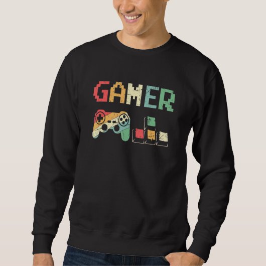 Gamer Retro videospelcontroller games Trui (Voorkant)