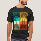 GAMER RETRO VIDEOSPELCONTROLLER T-SHIRT (Voorkant)