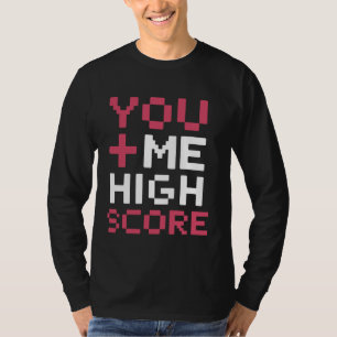 Gamer Romance Videogames Hart Pixel Art Gaming P T-shirt
