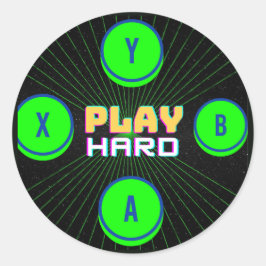 gamer  ronde sticker