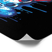 Gamer - Rood Wit Blauw 4 juli Videospel 1 Poster (Hoek)
