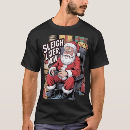 Gamer Santa Claus T-shirt (Voorkant)