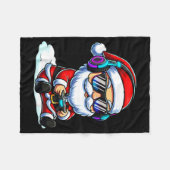 Gamer Santa Video Game Christmas Gaming  Fleece Deken (Voorkant (Horizontaal))