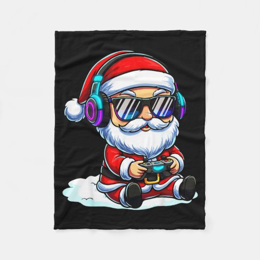 Gamer Santa Video Game Christmas Gaming  Fleece Deken (Voorkant)