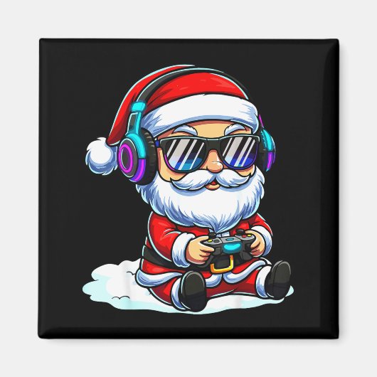 Gamer Santa Video Game Christmas Gaming Magneet (Voorkant)