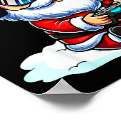 Gamer Santa Video Game Christmas Gaming  Poster (Hoek)