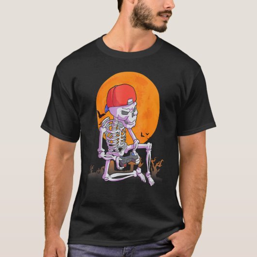 Gamer Schedel T-shirt (Voorkant)