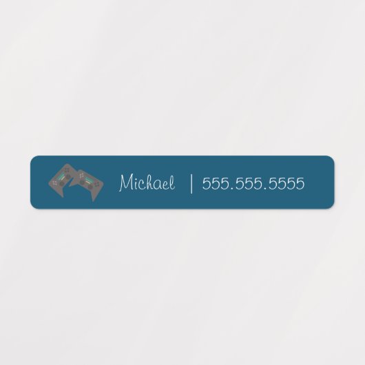 Gamer School Class Lunch Name Number Labels (Design 2)