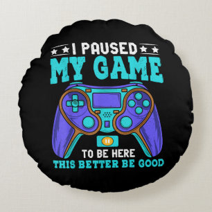 Gamer Shirt Jongens Mannen Kinderen Tieners Gepauz Rond Kussen