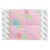 Gamer Sims 2 Pastel Pink Floral Cartoon Kussensloop (Voorkant)