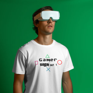 Gamer sinds dag één Retro  controller T-shirt