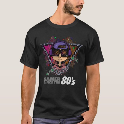 Gamer sinds de jaren 80 t-shirt (Voorkant)