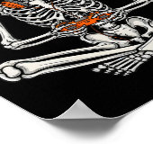 Gamer Skeleton Halloween Video Game Controller Boy Poster (Hoek)