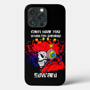 Gamer Skull met hoofdtelefoon  Case-Mate iPhone Case