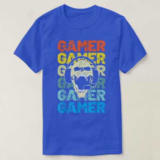 Gamer Skull  Video Game Lover T-Shir T-shirt (Design voorkant)